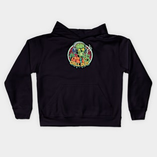 Undead Beats: The Hip-Hop Zombie Vibe Kids Hoodie